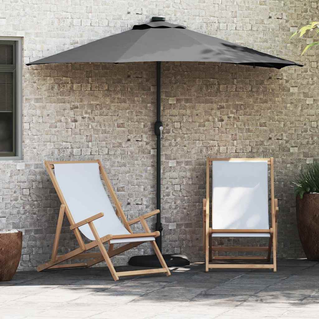 Vrtni suncobran Antracit 294 x 150 x 223 cm Poliester i čelik