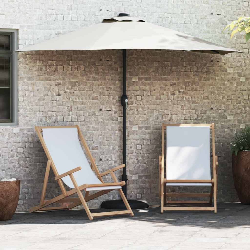 Vrtni suncobran Pijesak 294 x 150 x 224 cm Poliester i čelik