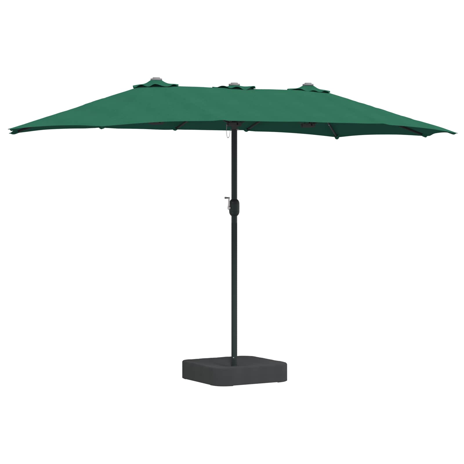 Vrtni suncobran Zelena 385 x 209 x 244 cm Poliester