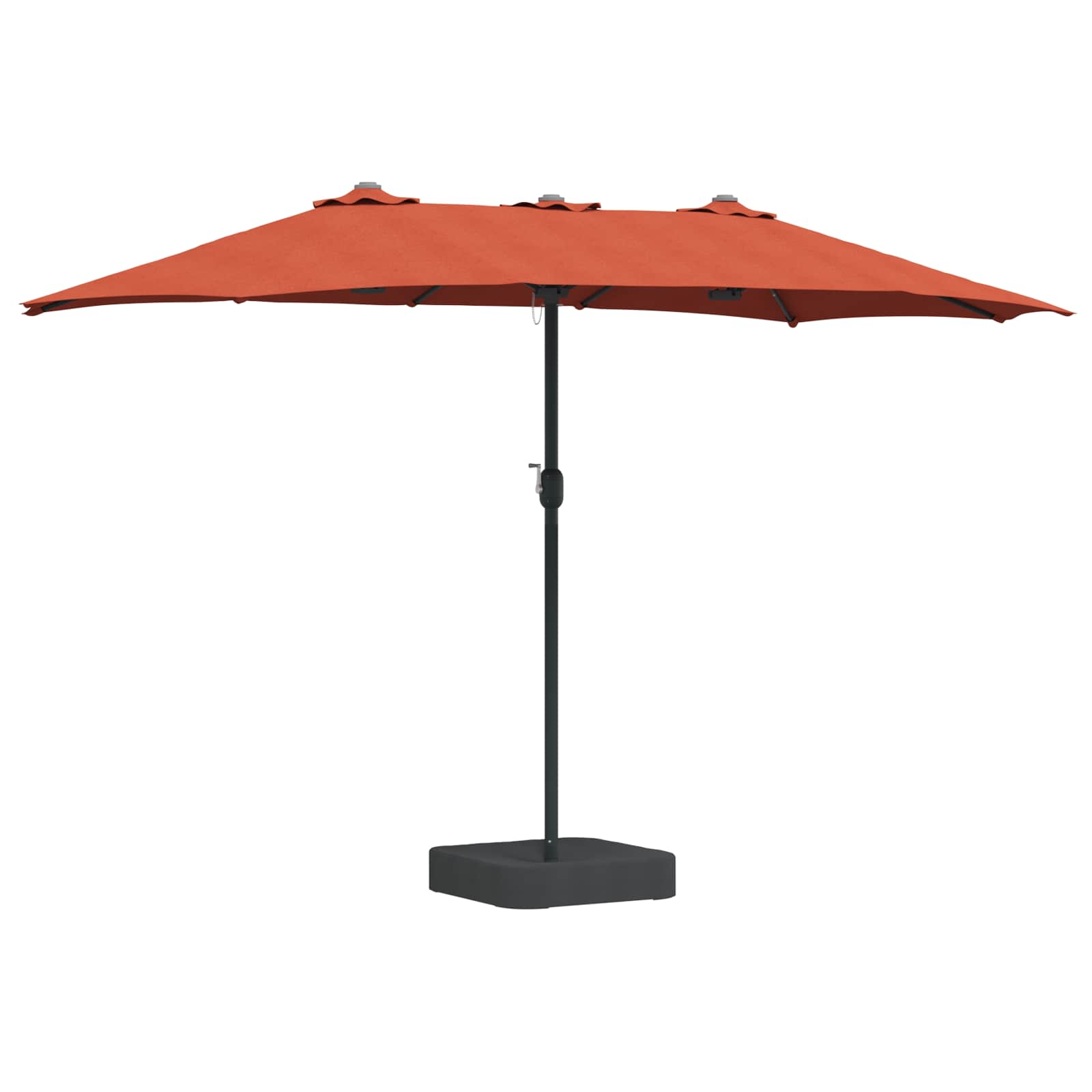 Vrtni suncobran Terakota 385 x 209 x 244 cm Poliester
