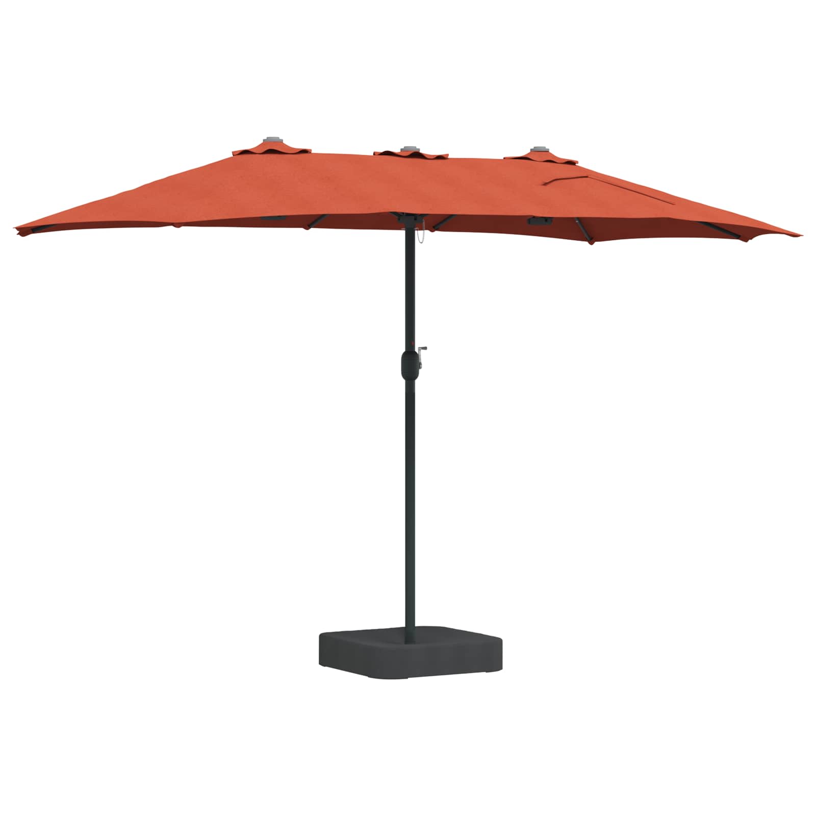 Vrtni suncobran Terakota 385 x 209 x 244 cm Poliester