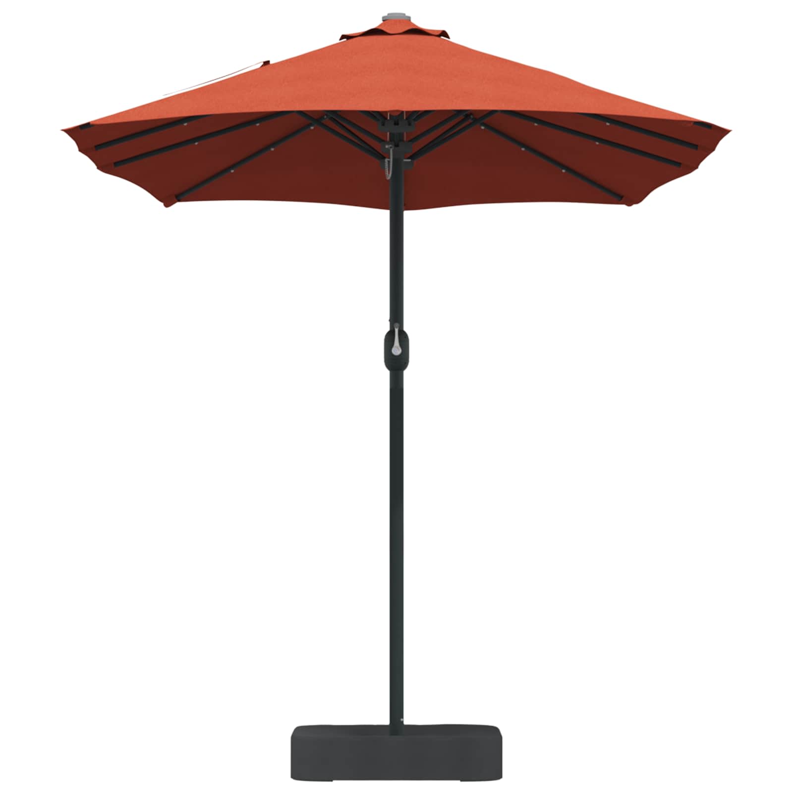 Vrtni suncobran Terakota 385 x 209 x 244 cm Poliester
