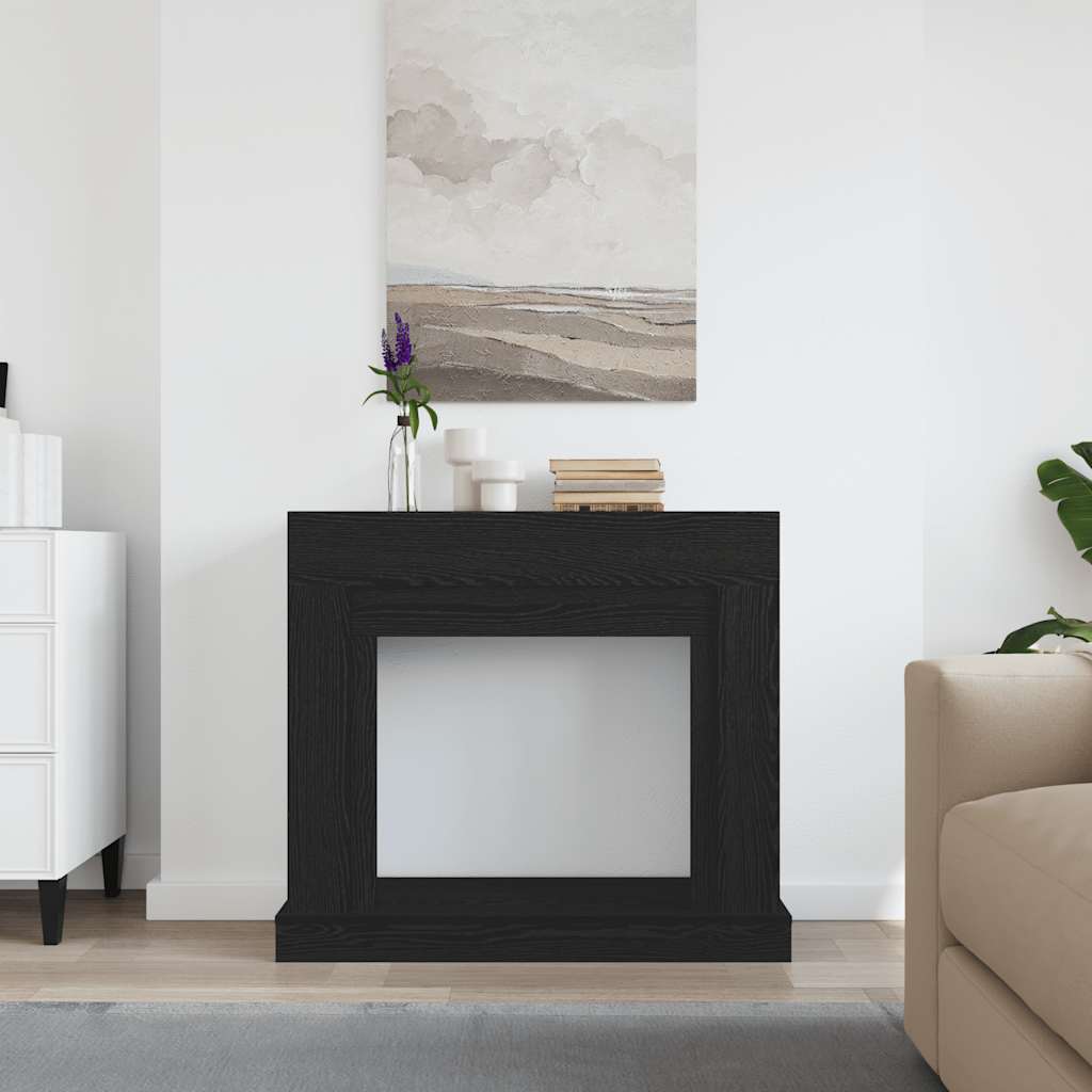 Okvir za kamin crni hrast 100x30x87,5 cm inženjerski drvo