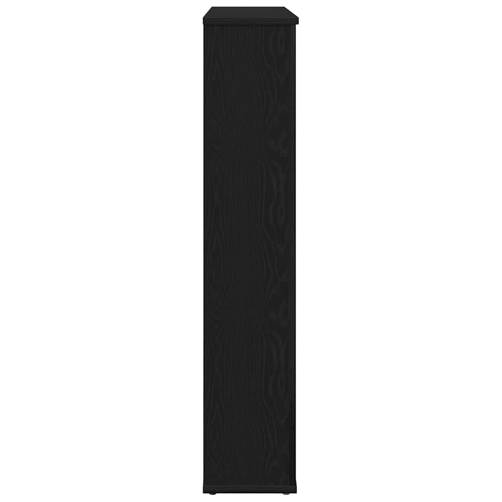 Okvir za kamin crni hrast 100x20x100 cm inženjerski drvo