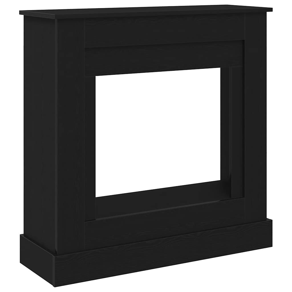 Okvir kamina crni hrast 90x30x90 cm izrađeno drvo