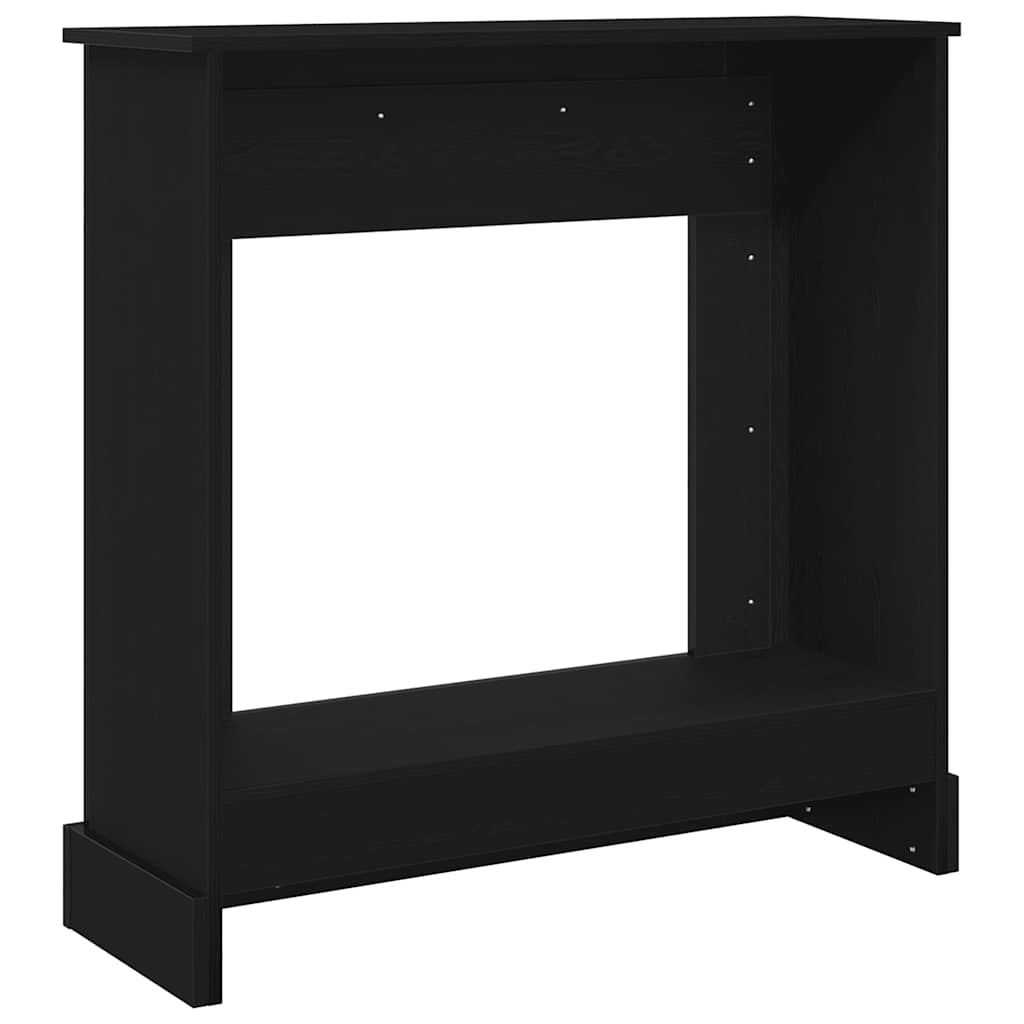 Okvir kamina crni hrast 90x30x90 cm izrađeno drvo
