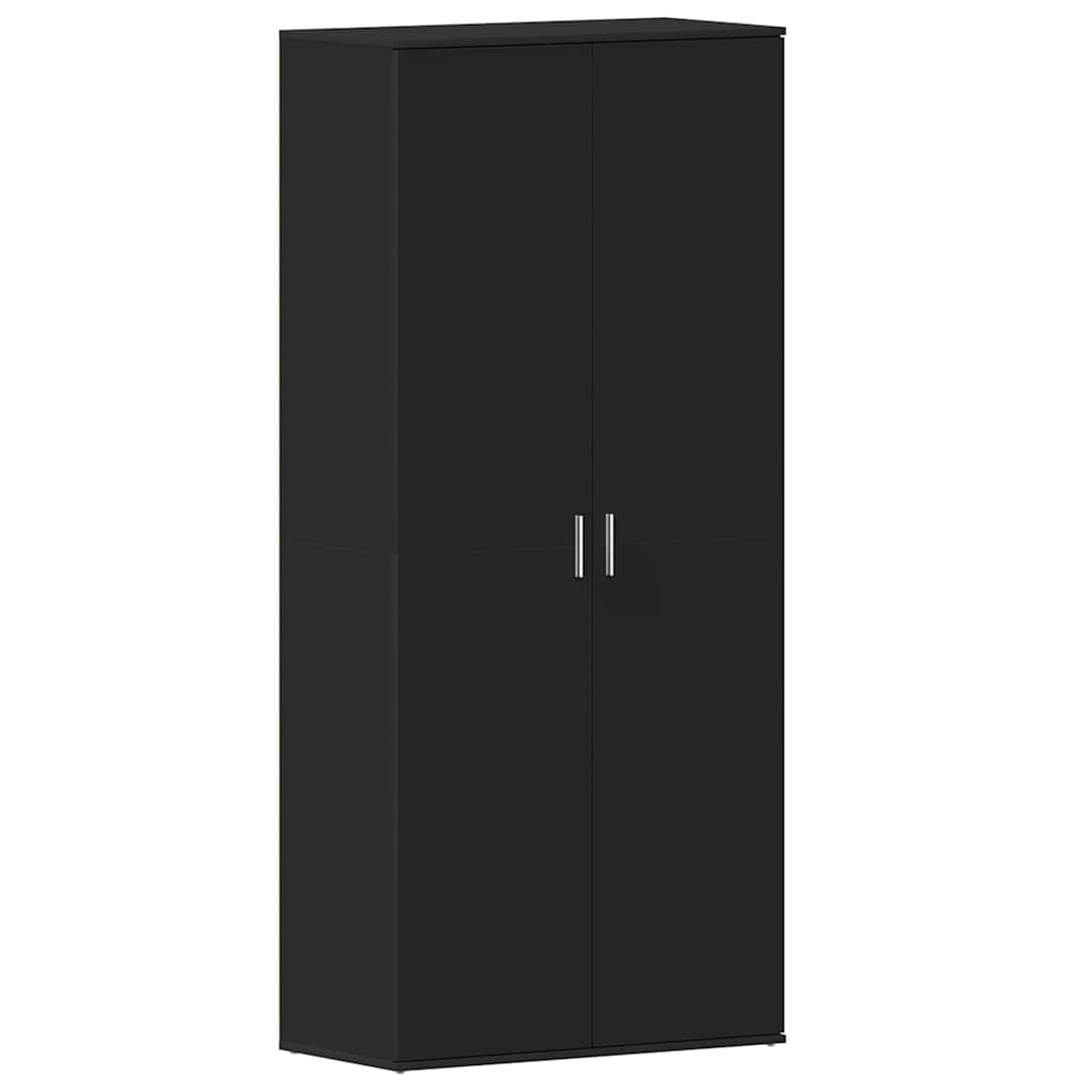 Ormar za cipele Crna 80 x 39 x 178 cm Konstruirano drvo