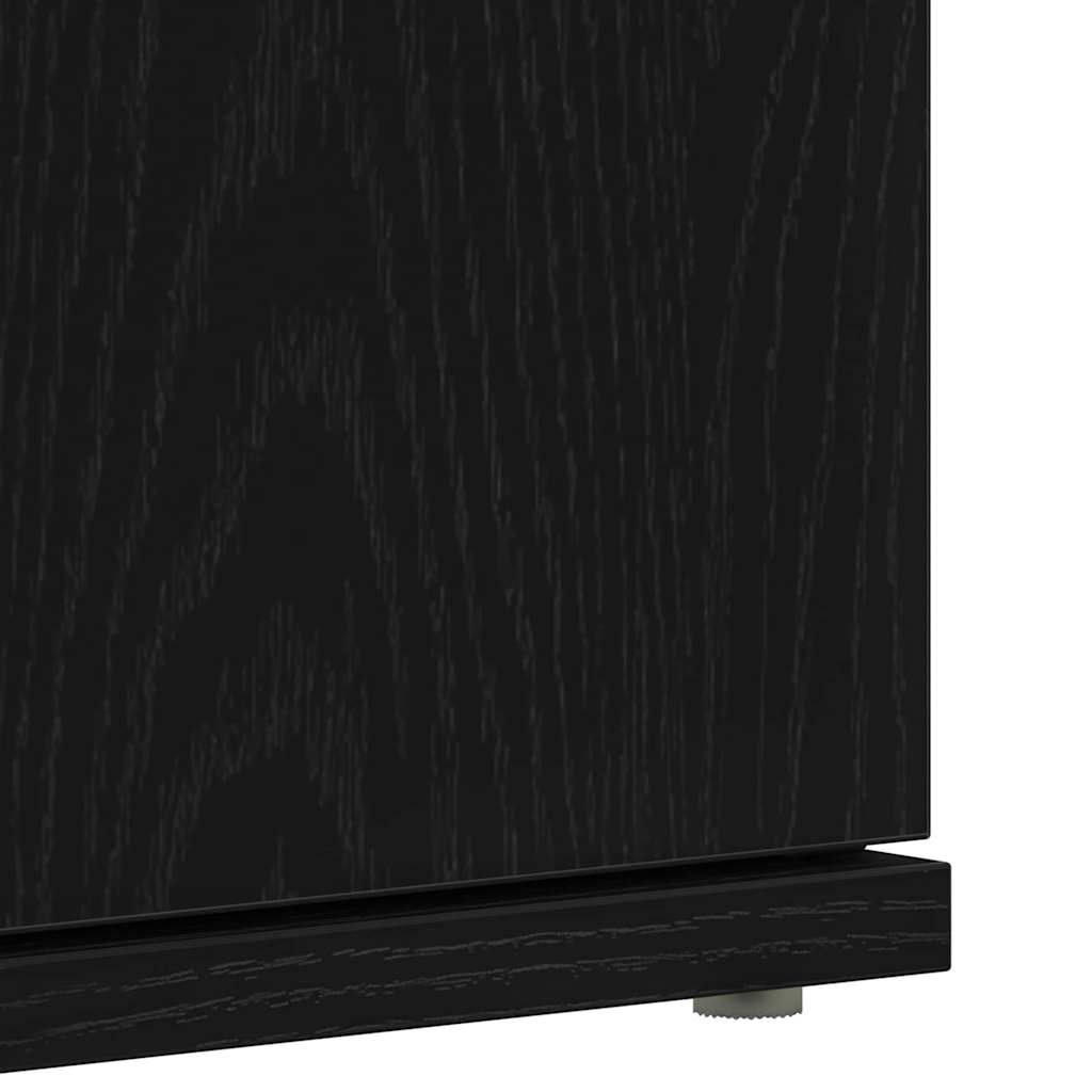 Ormar za cipele Crni hrast 80 x 39 x 178 cm Konstruirano drvo
