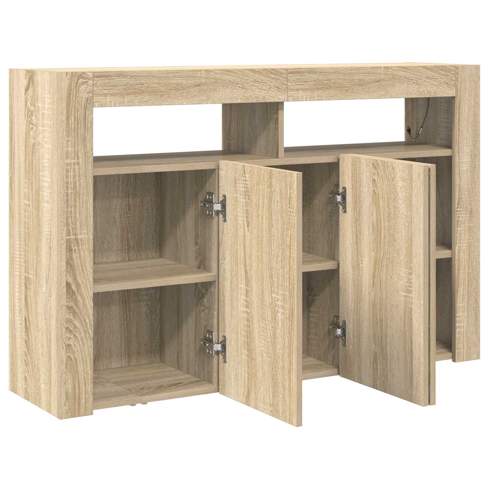 Kreveta Sonoma hrast 116 x 30 x 75 cm Konstruirano drvo