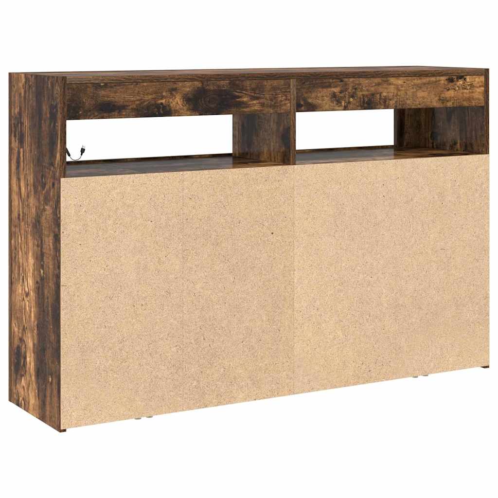 Kreveta Dimljeni hrast 116 x 30 x 75 cm Konstruirano drvo
