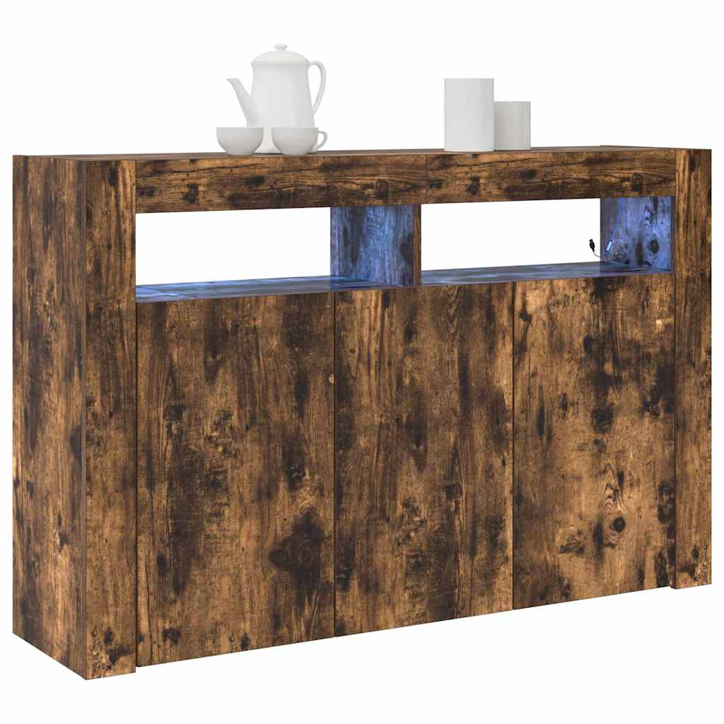 Kreveta Dimljeni hrast 116 x 30 x 75 cm Konstruirano drvo