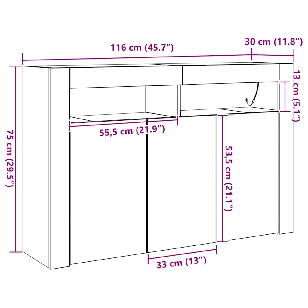 Kreveta Staro drvo 116 x 30 x 75 cm Konstruirano drvo