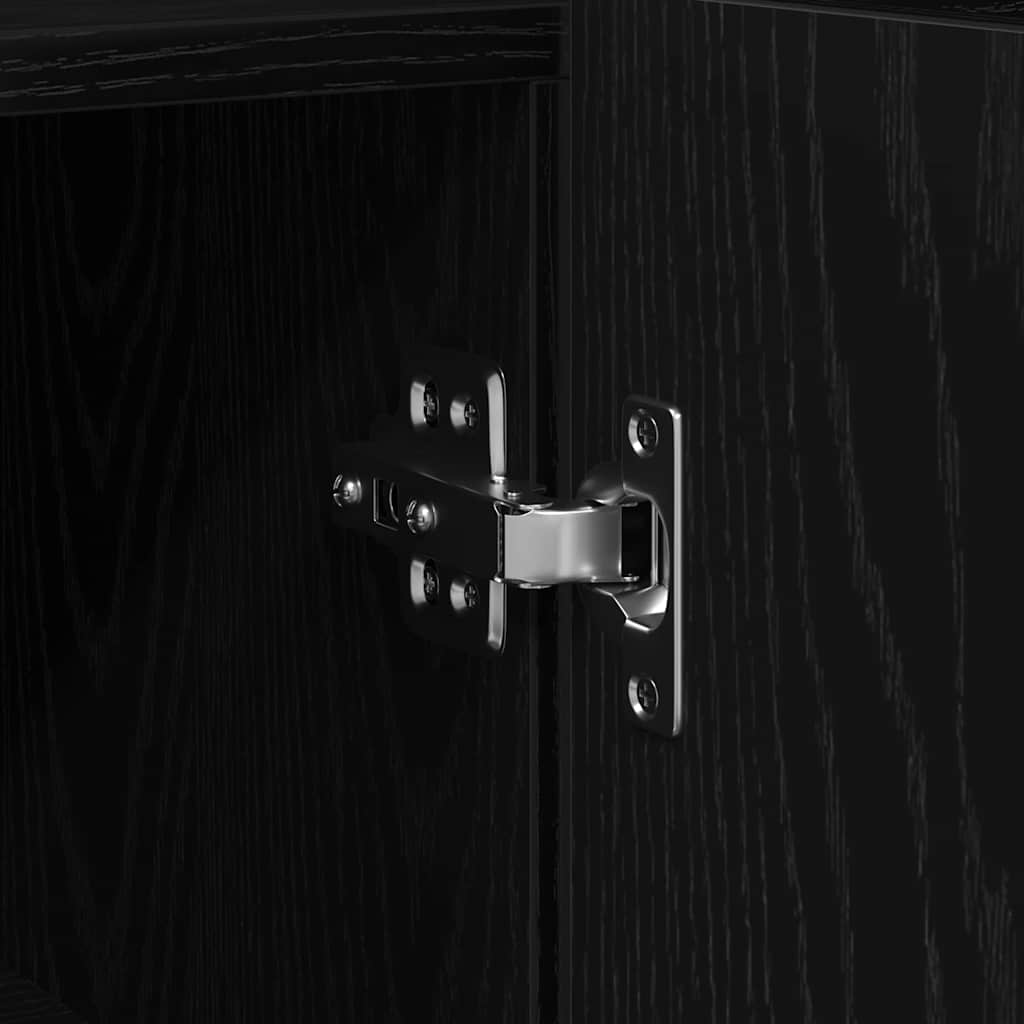 Kreveta Crni hrast 116 x 30 x 75 cm Konstruirano drvo