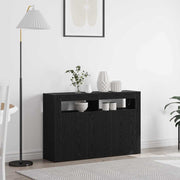 Kreveta Crni hrast 116 x 30 x 75 cm Konstruirano drvo