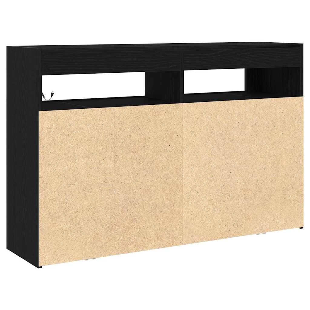 Kreveta Crni hrast 116 x 30 x 75 cm Konstruirano drvo
