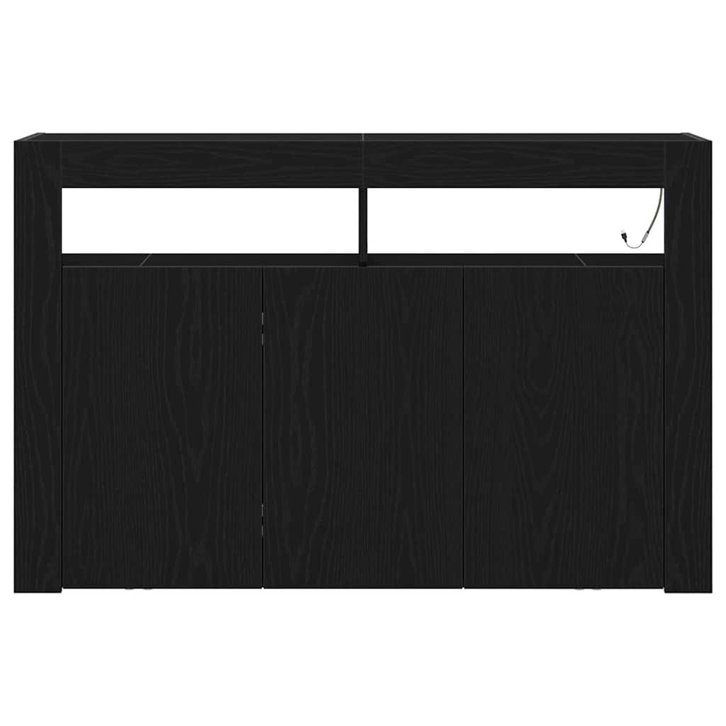 Kreveta Crni hrast 116 x 30 x 75 cm Konstruirano drvo