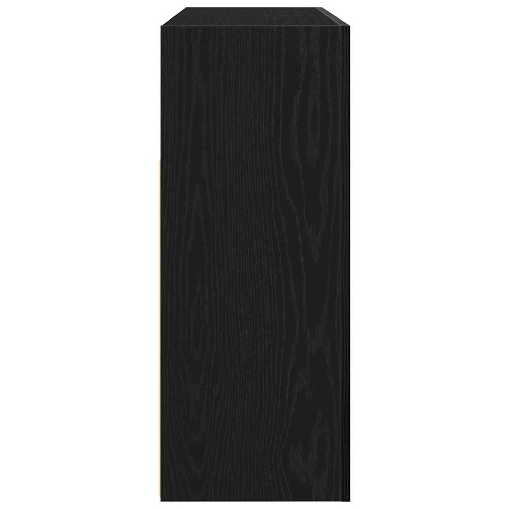 Kreveta Crni hrast 116 x 30 x 75 cm Konstruirano drvo