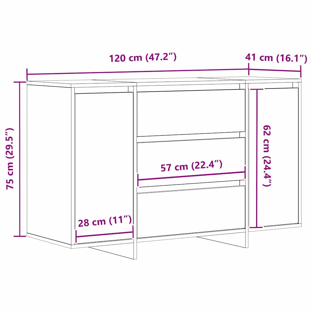 Kreveta s ladicama Crna 120 x 41 x 75 cm Konstruirano drvo