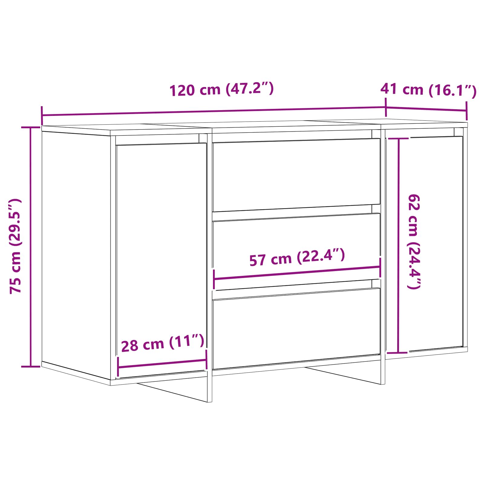 Kreveta s ladicama Crna 120 x 41 x 75 cm Konstruirano drvo