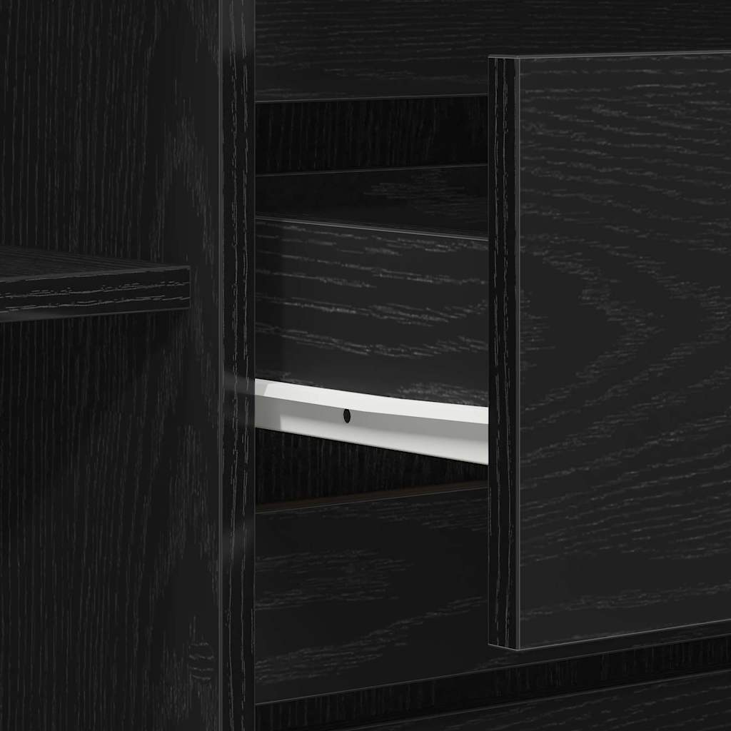 Kreveta Crni hrast 120 x 41 x 75 cm Konstruirano drvo