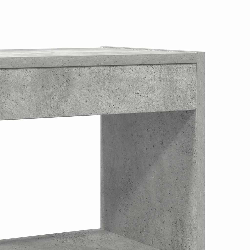 Ormarić za knjige s policom Betonski sivi 80 x 30 x 198 cm
