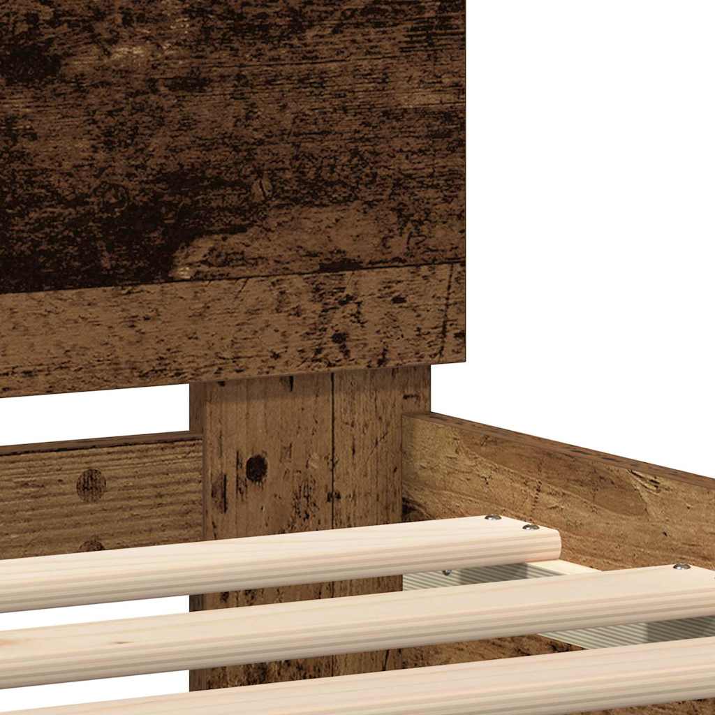 Krevetna konstrukcija Staro drvo 200 x 200 cm Konstruirano drvo
