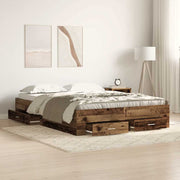 Krevetna konstrukcija Staro drvo 140 x 190 cm Konstruirano drvo