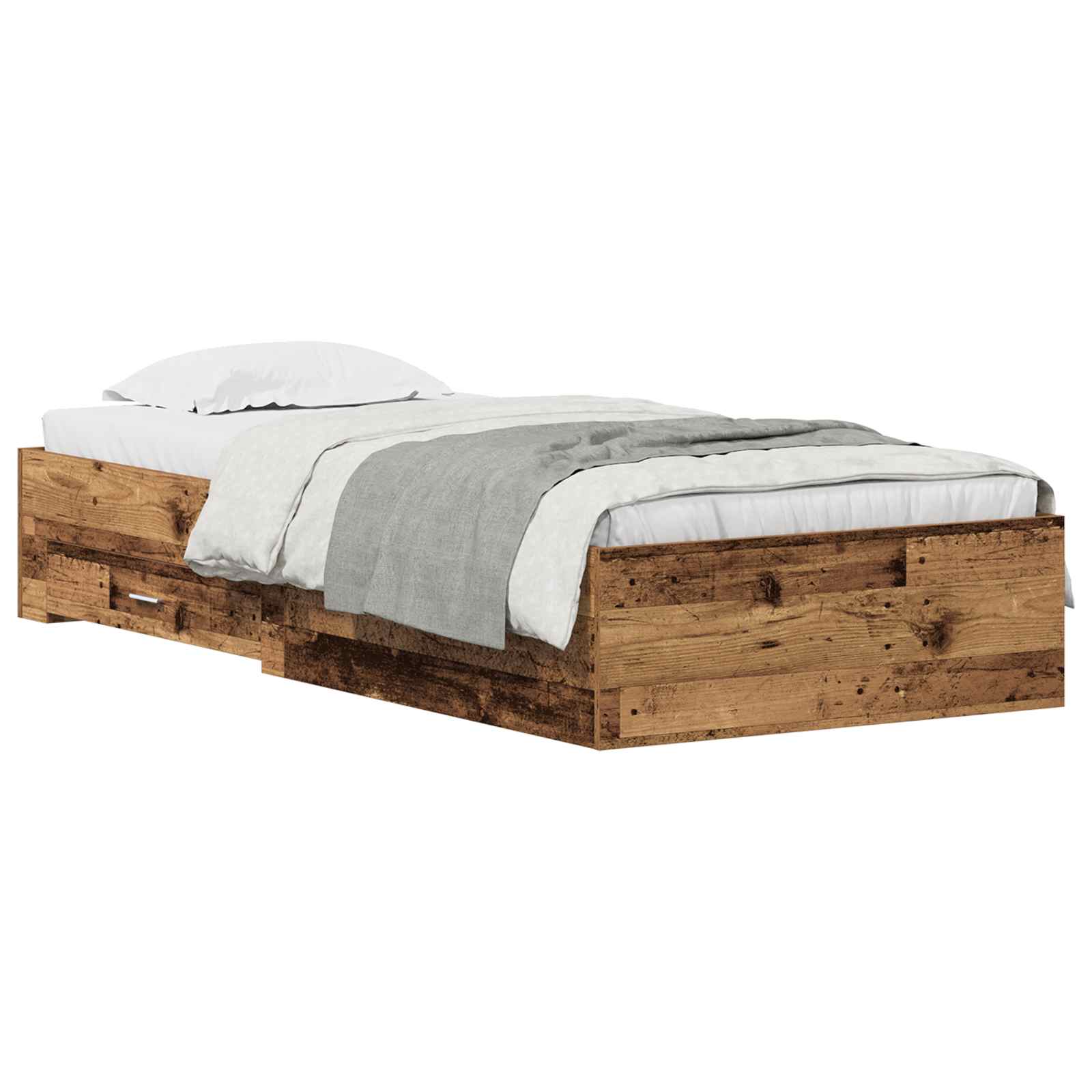 Krevetna konstrukcija Staro drvo 100 x 200 cm Konstruirano drvo