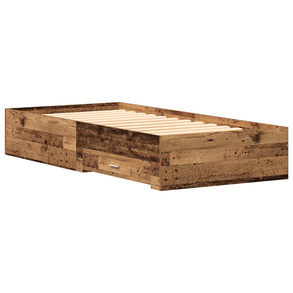 Krevetna konstrukcija Staro drvo 100 x 200 cm Konstruirano drvo