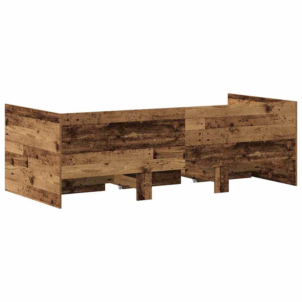 Krevet na dan Staro drvo 90 x 190 cm Konstruirano drvo