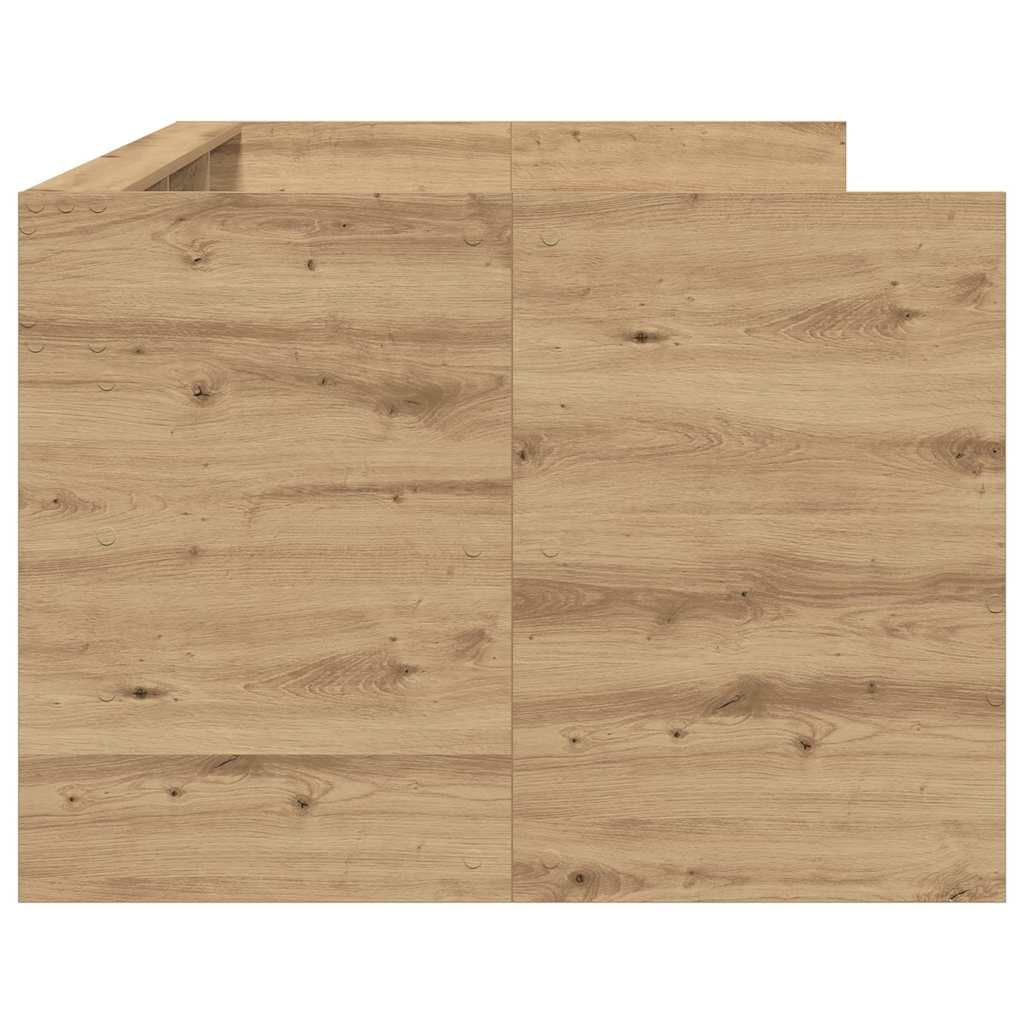 Krevet na dan Umjetnički hrast 90 x 200 cm Konstruirano drvo