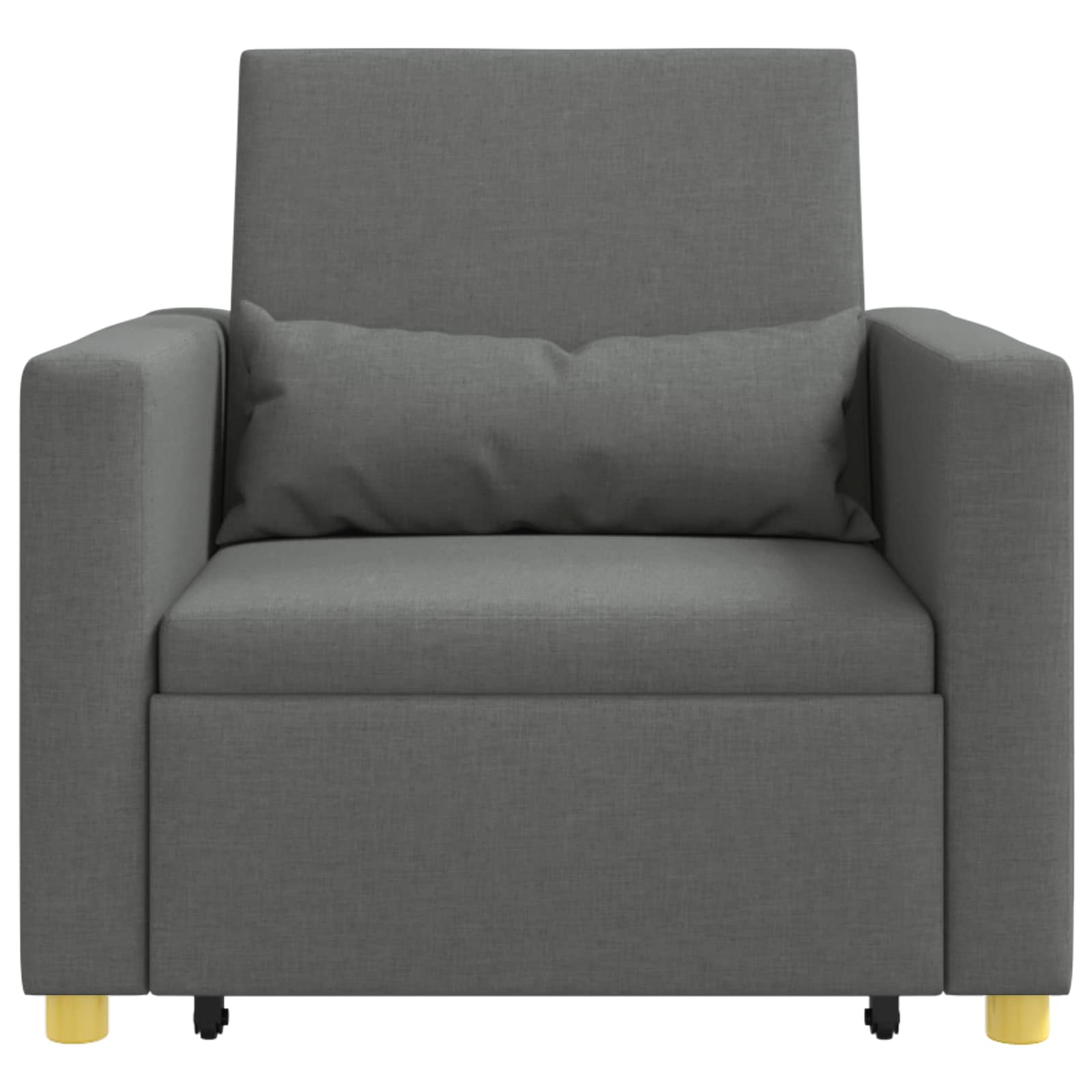 Sofa na razvlačenje Singl Tamno siva 90 x 165 x 87 cm tkanina