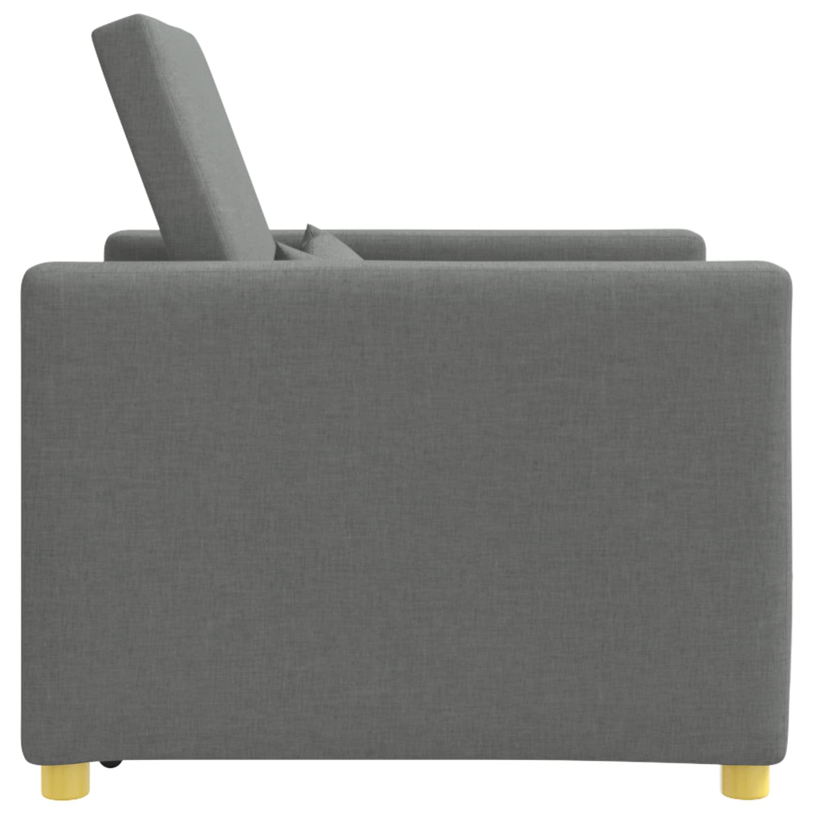 Sofa na razvlačenje Singl Tamno siva 90 x 165 x 87 cm tkanina