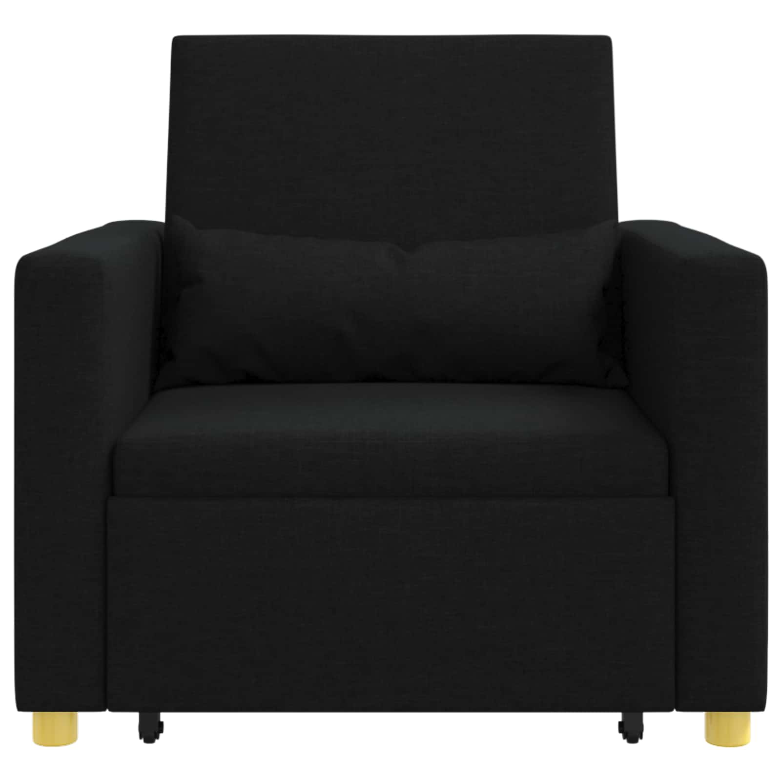 Sofa na razvlačenje Singl Crna 90 x 165 x 87 cm tkanina