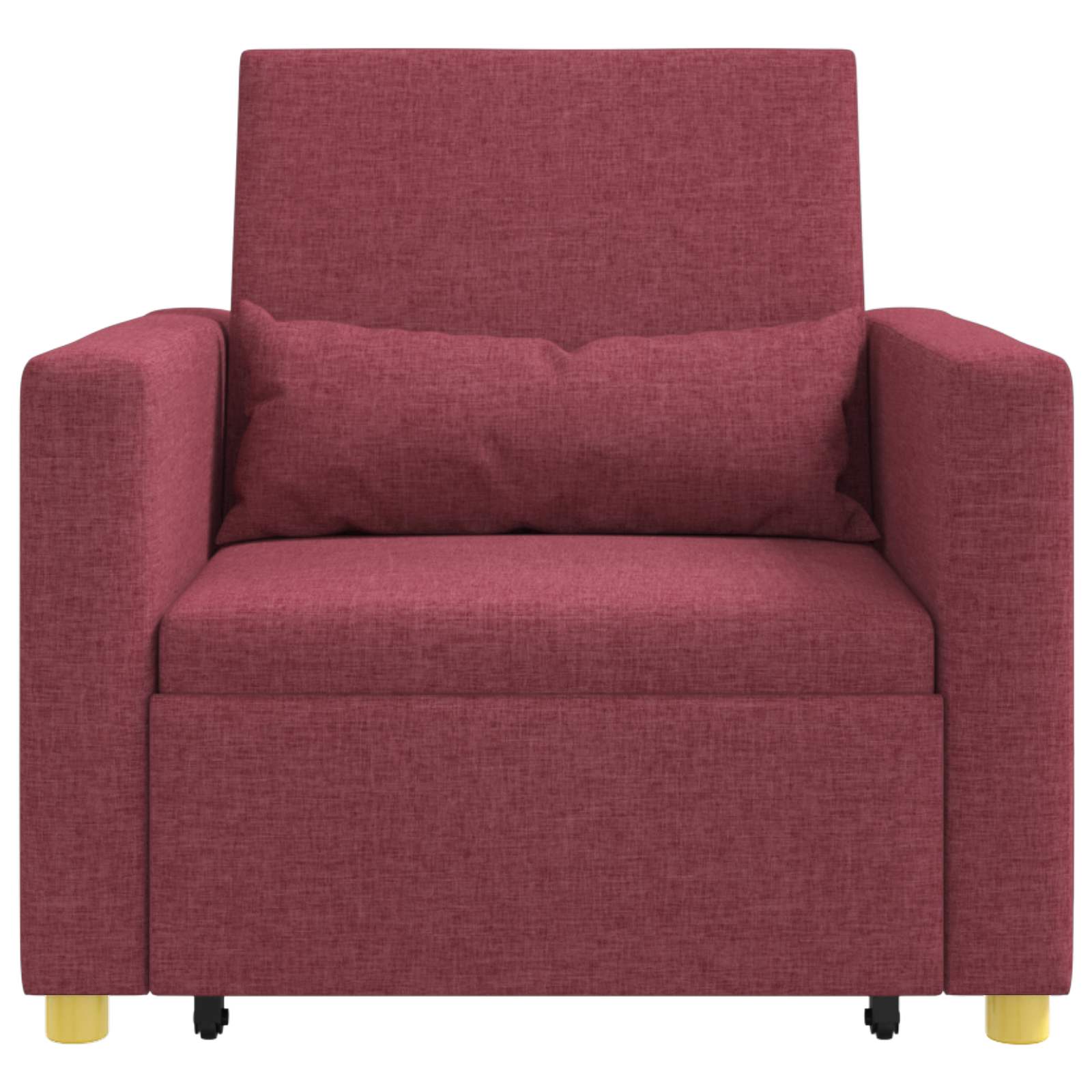 Sofa na razvlačenje Singl boja crnog vina 90 x 165 x 87 cm