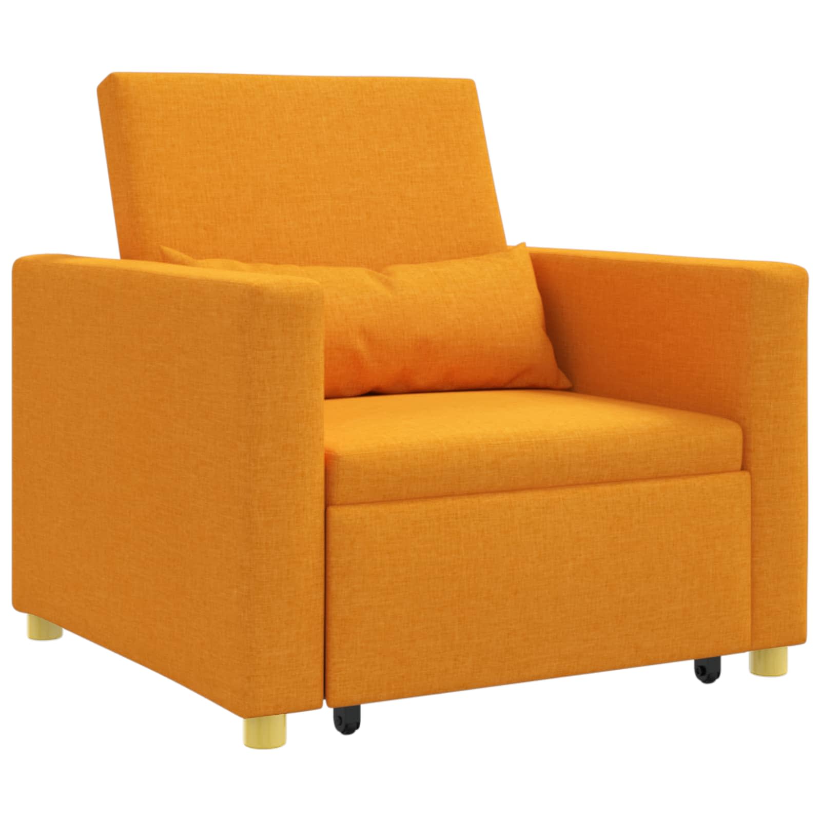 Sofa na razvlačenje Singl Tamnožuta 90 x 165 x 87 cm tkanina