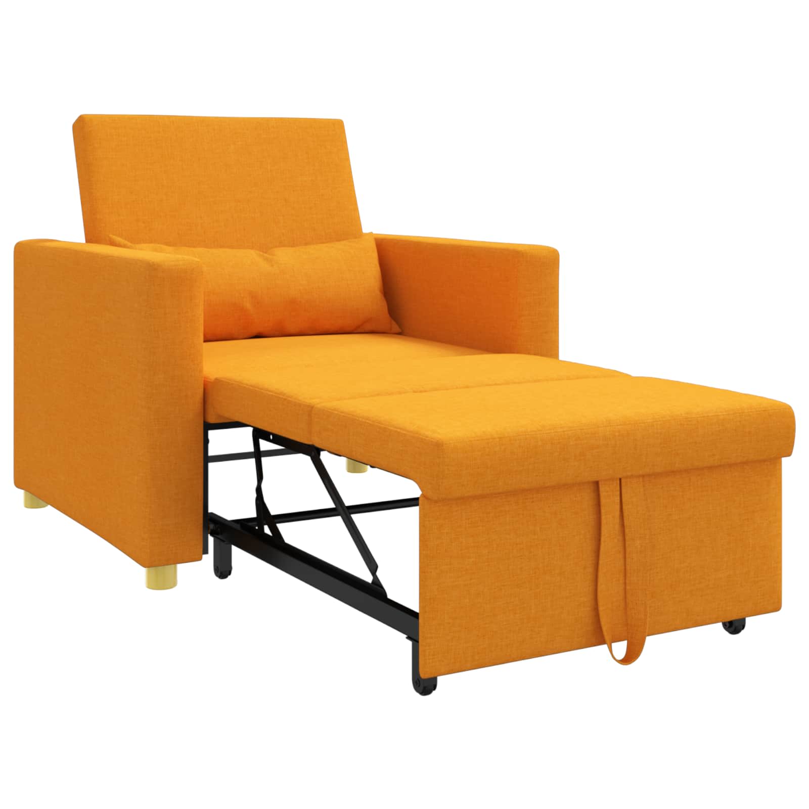 Sofa na razvlačenje Singl Tamnožuta 90 x 165 x 87 cm tkanina