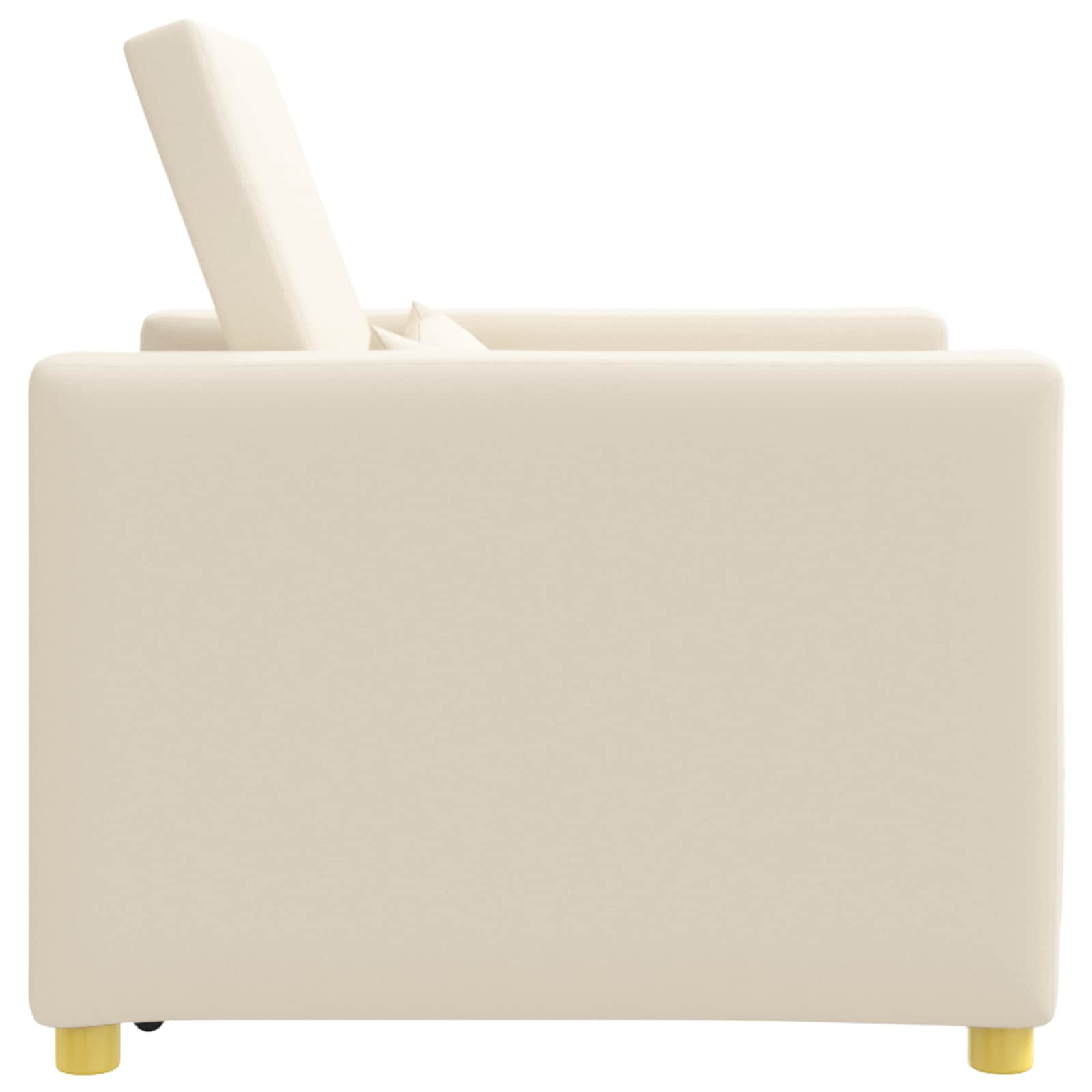 Sofa na razvlačenje Singl Krem bijelo 90 x 165 x 87 cm tkanina