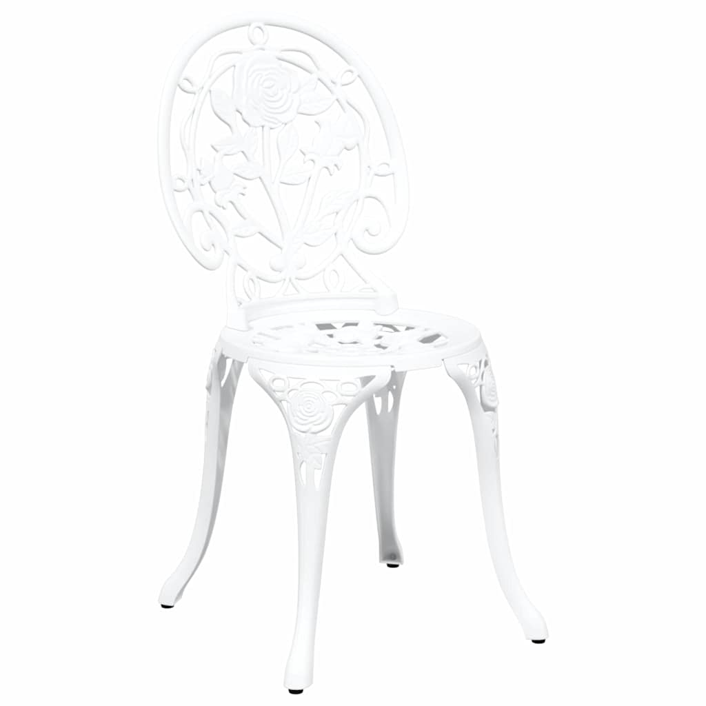 Bistro set za vrt 3 pcs Bijelo Aluminij