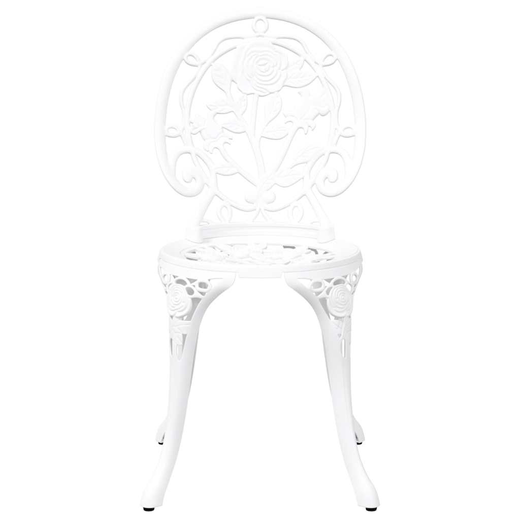 Bistro set za vrt 3 pcs Bijelo Aluminij