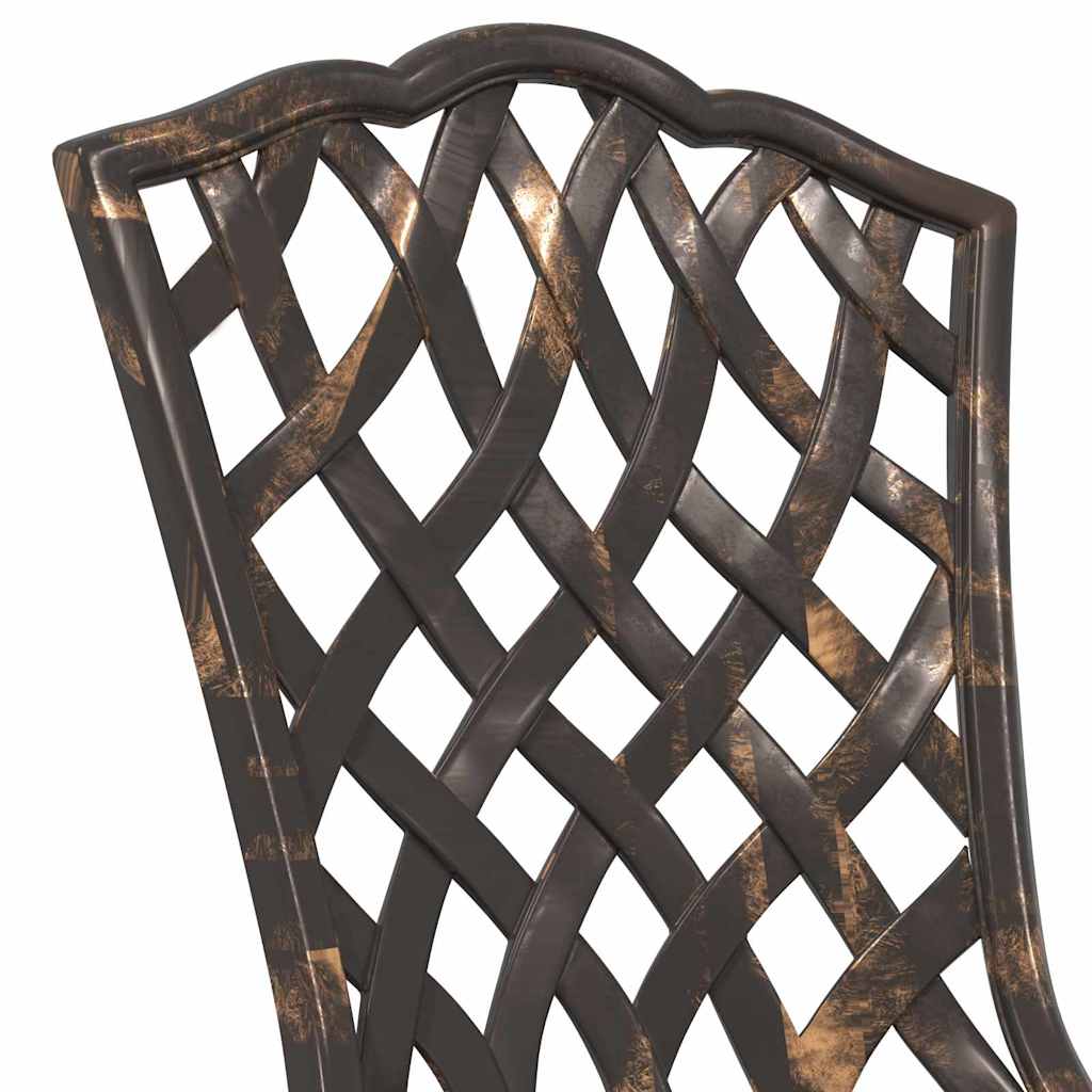 Bistro set za vrt 3 pcs Bronzana Aluminij