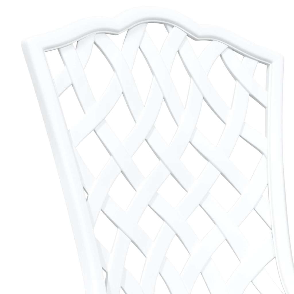 Bistro set za vrt 3 pcs Bijelo Aluminij
