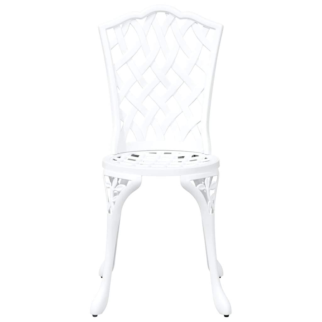 Bistro set za vrt 3 pcs Bijelo Aluminij