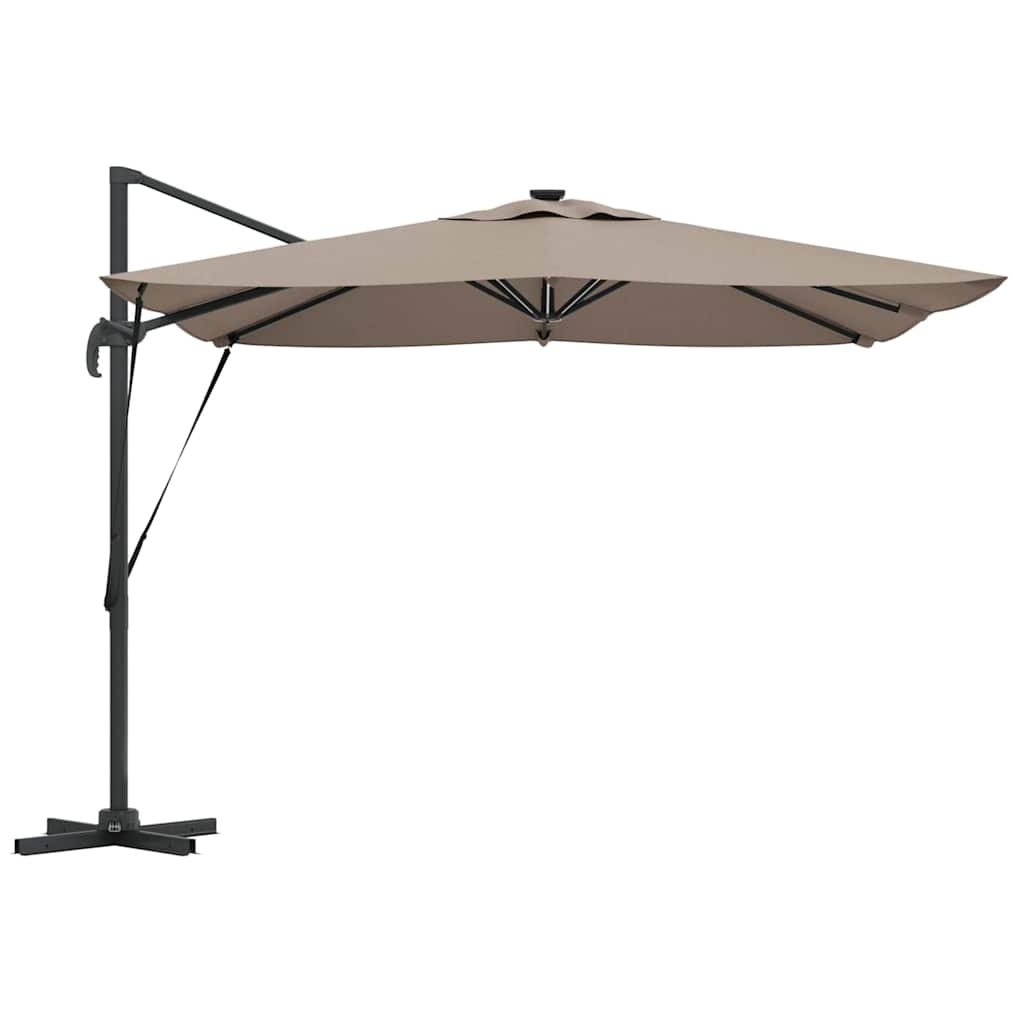 Suncobran Sivo-smeđa 286 x 284 x 270 cm Aluminij i poliester