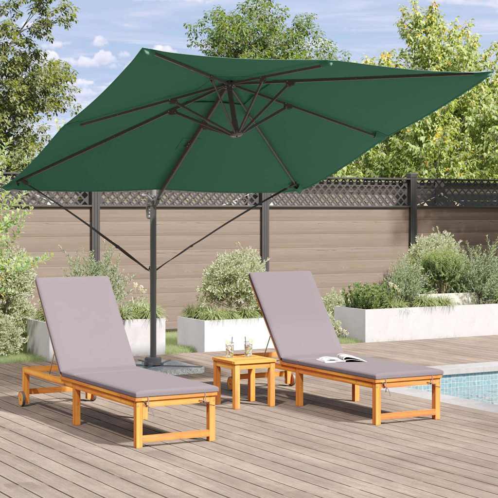 Roma Suncobran Zelena 286 x 284 x 265 cm Aluminij i poliester