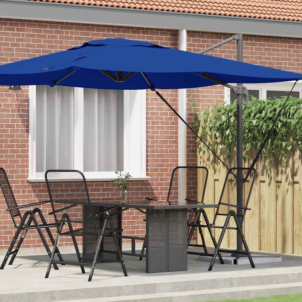 Roma Suncobran Plava 286 x 284 x 265 cm Aluminij i poliester
