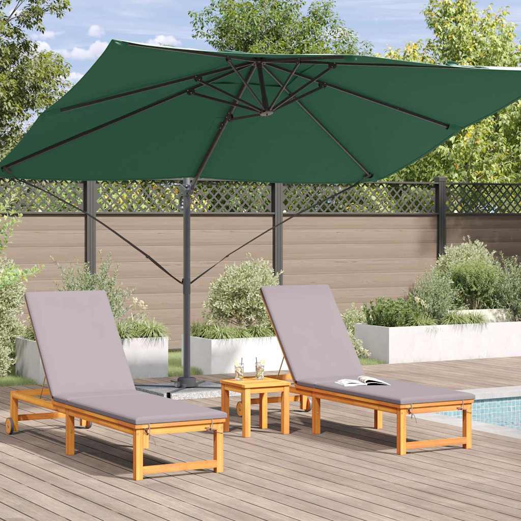 Suncobran Zelena 351 x 250 x 260 cm Poliester i aluminij