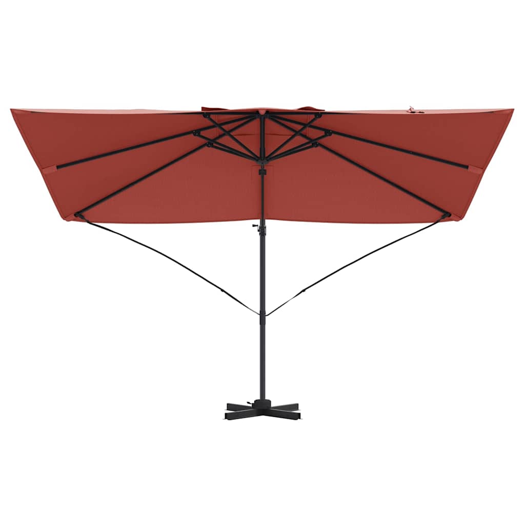 Suncobran Terakota 351 x 250 x 260 cm Poliester i aluminij