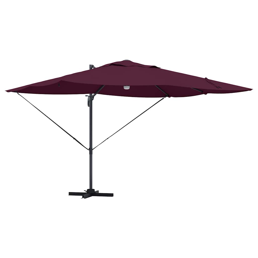 Suncobran S LED lampica Bordeaux Crvena 351 x 250 x 253 cm