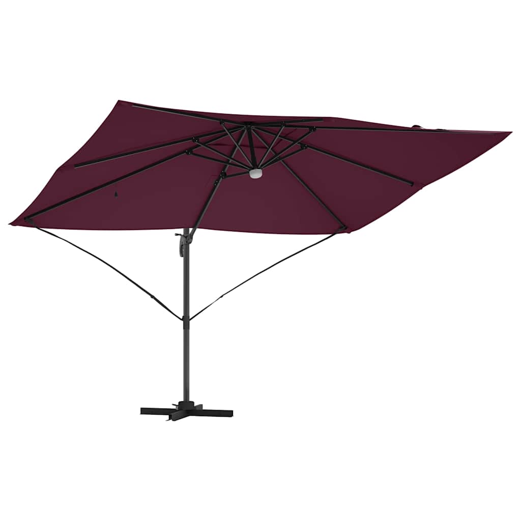 Suncobran S LED lampica Bordeaux Crvena 351 x 250 x 253 cm